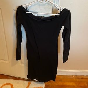 Express Off the shoulder black dress